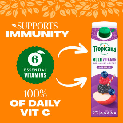 Tropicana multivitamin mixed berries fruit juice 850ml (British brand)