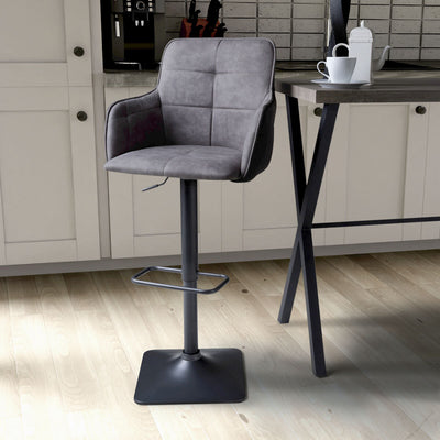 Shankar Orion Light Grey Fabric Bar Stool 2 Pack