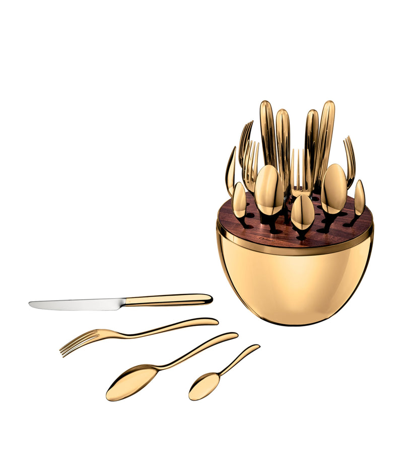 Christofle Mood Gold 24-Piece Cutlery Set