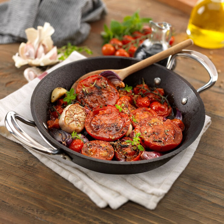 Samuel Groves Britannia Cast Iron Double Handled Skillet 28cm