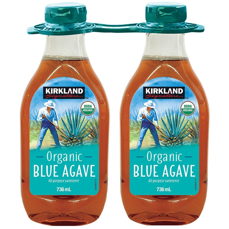 Kirkland Signature Organic Blue Agave Sweetener 2 x 736ml, UK version