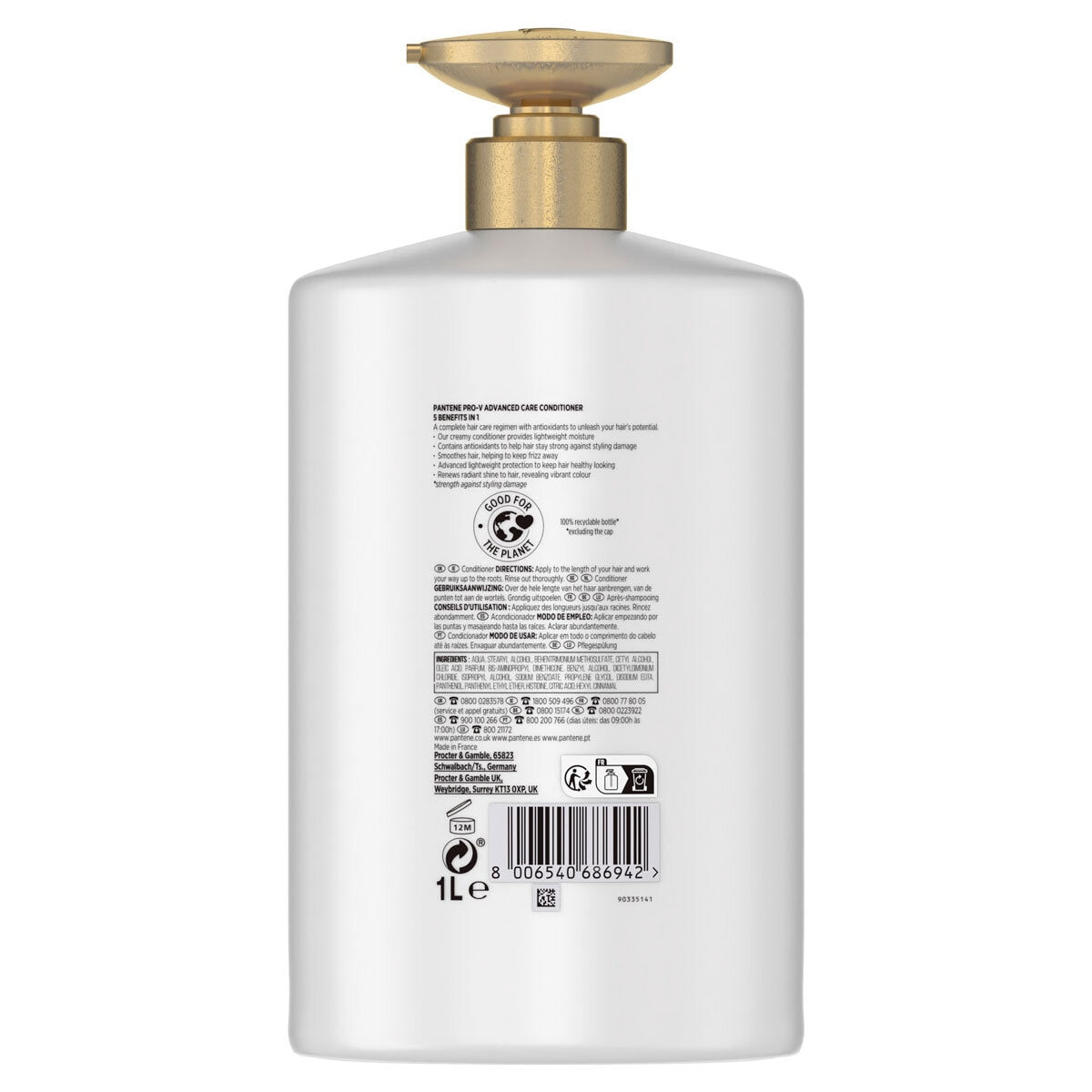 Pantene Advanced Care 5-in-1 Conditioner 1L, imported from the UK