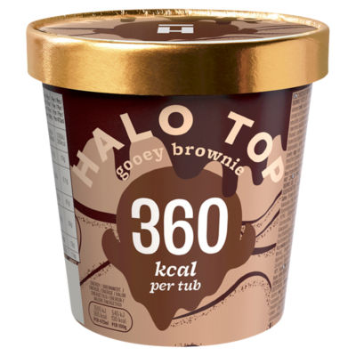 Halo Top ice cream Gooey Brownie 460ml, UK version