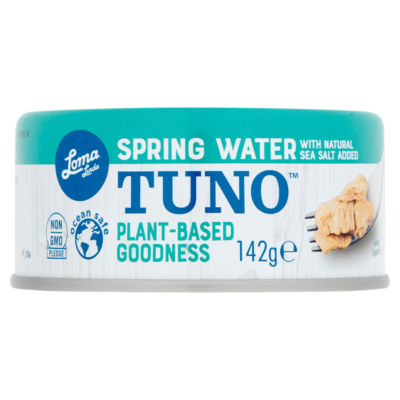 Loma Spring Water Tuno seafood alternative 142g, UK version