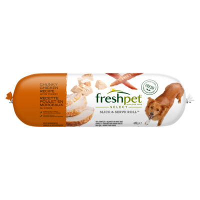 Freshpet chunky chicken turkey vegetable dog food - British product
