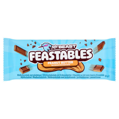 Feastables peanut butter chocolate bar 60g - British product