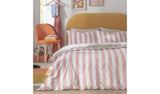 Habitat Summer Haze Stripe Pink Bedding Set Single, UK version