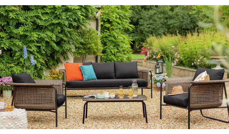 Argos Home Kona 5 Seater Rattan Effect Garden Sofa Set - British product
