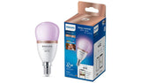 Philips Wiz E14 Colour Smart LED Wi-Fi Mini Globe light bulb, imported from the UK