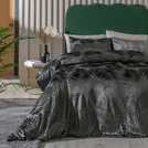 Habitat velvet feather charcoal duvet set super king, UK version