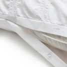 Argos Home Seersucker Square White Duvet Cover Set Double - British product