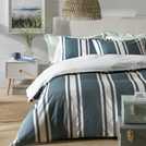 Habitat Coastal Stripe Blue duvet cover set for single bed, UK version