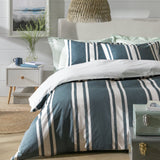 Habitat Coastal Stripe Blue duvet cover set Double, UK version