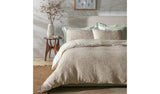 Habitat Cotton Contrast Waffle Beige Bedding Set Single, UK version