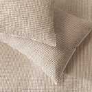 Habitat Cotton Contrast Waffle Beige Bedding Set Double, UK version