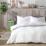 Habitat cotton muslin white bedding set double, UK version