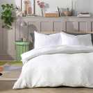 Habitat Cotton Muslin White Bedding Set King size, UK version