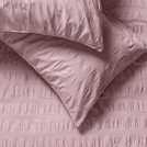 Habitat Seersucker Wide Stripe Lilac duvet set Superking, UK version