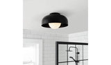 Habitat black bathroom ceiling light H17 x D30cm, UK version