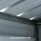 YardMaster metal garden shed 6x6ft (British brand)