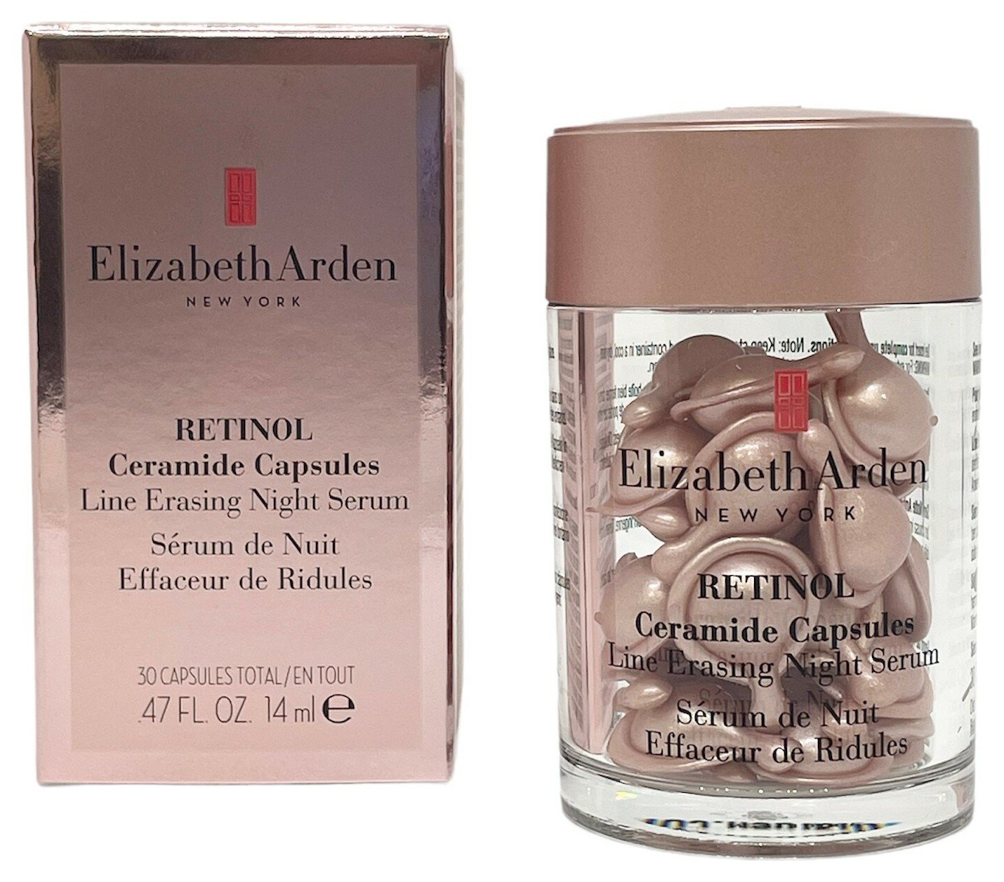 Elizabeth Arden Retinol Night Serum 30 Capsules - British product