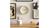 Jones Clocks green analogue wall clock 20cm diameter, UK version