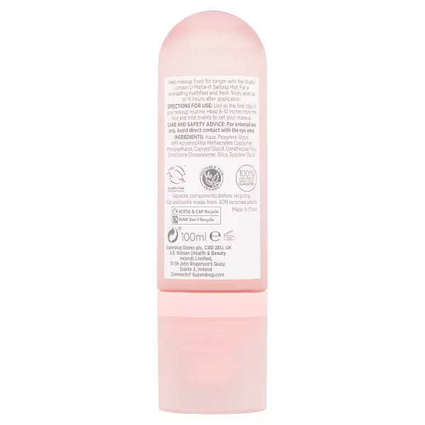 Studio London U-Matte-R Mattifying Setting Spray (British brand)