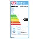 Hisense 60cm double oven electric cooker in white, UK version
