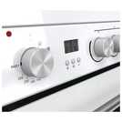 Hisense 60cm double oven electric cooker in white, UK version