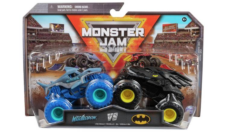 Monster Jam die-cast monster trucks 2-pack 1:64 scale, imported from the UK