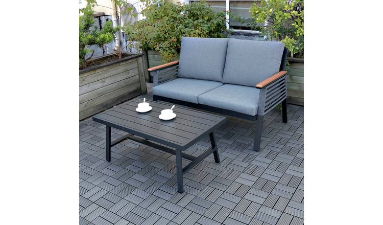 WORKPRO dark grey decking tiles 30 x 30 cm (British brand)