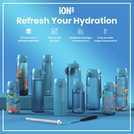 Ion8 blue water bottle 500ml, UK version