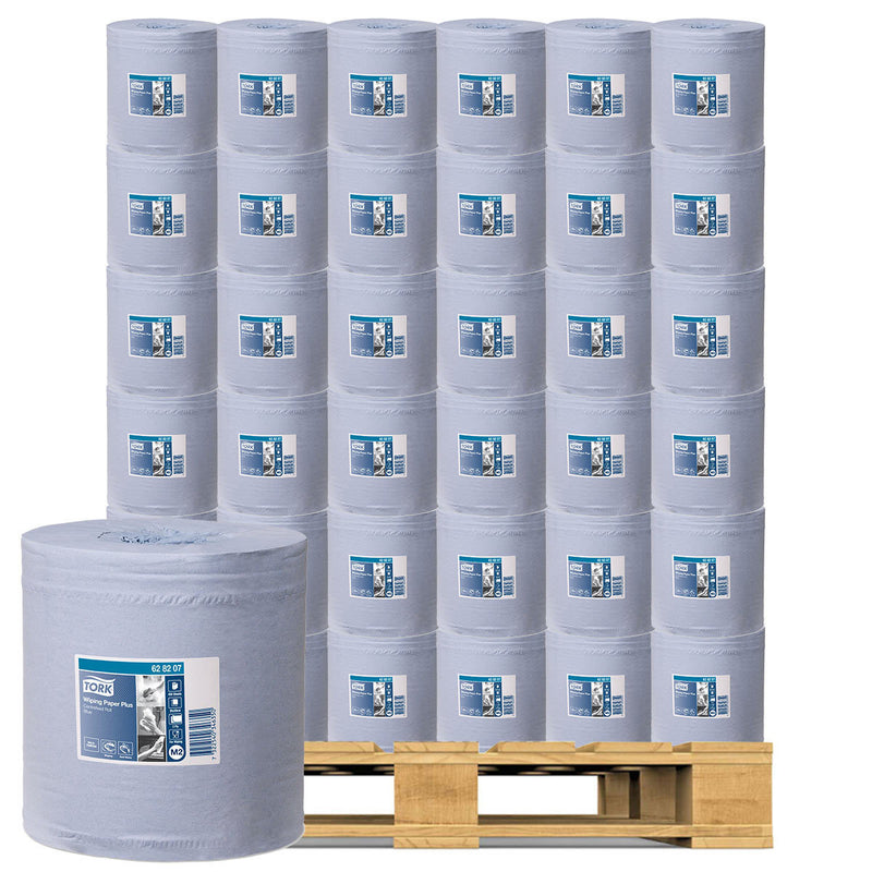 Tork Wiping Paper Plus Centrefeed blue 157.5m roll (British brand)