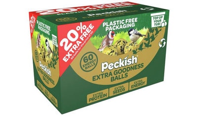 Peckish Extra Goodness Energy Balls Wild Bird Food 50 Tub