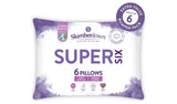 Slumberdown Super Six Soft Pillows 6 pack (British brand)