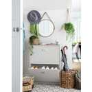 Argos Home white shoe storage cabinet - British product
