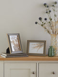 Natural and black two tone photo frame set of two (British brand)