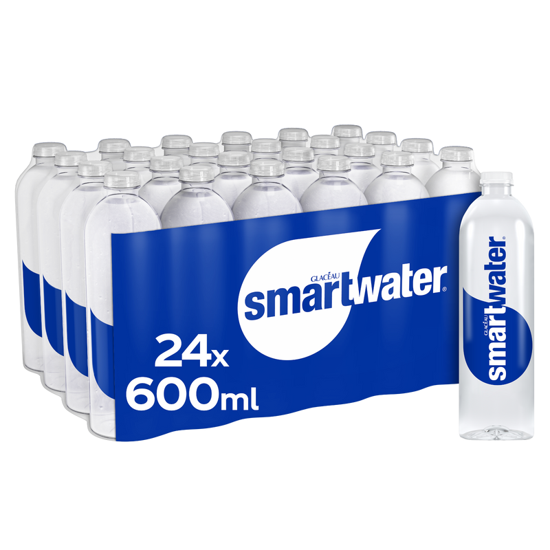 Glacéau Smartwater still water 24 x 600ml, UK version