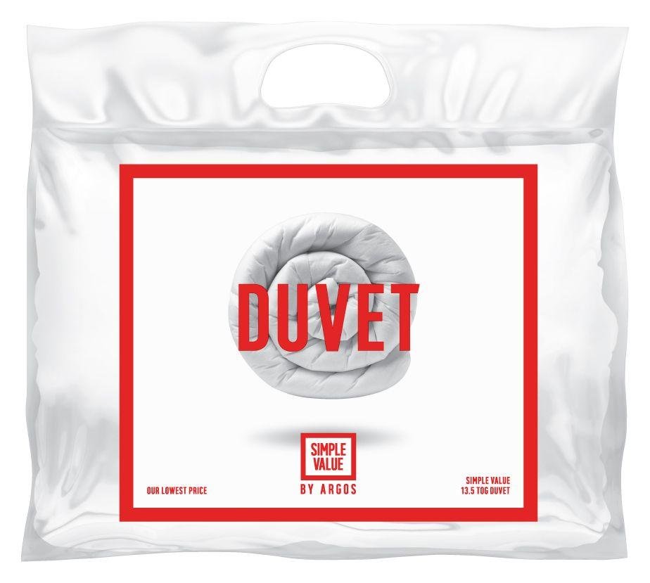 Argos Home 13.5 tog single duvet - British product