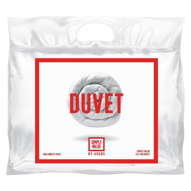 Argos Home 13.5 tog single duvet - British product