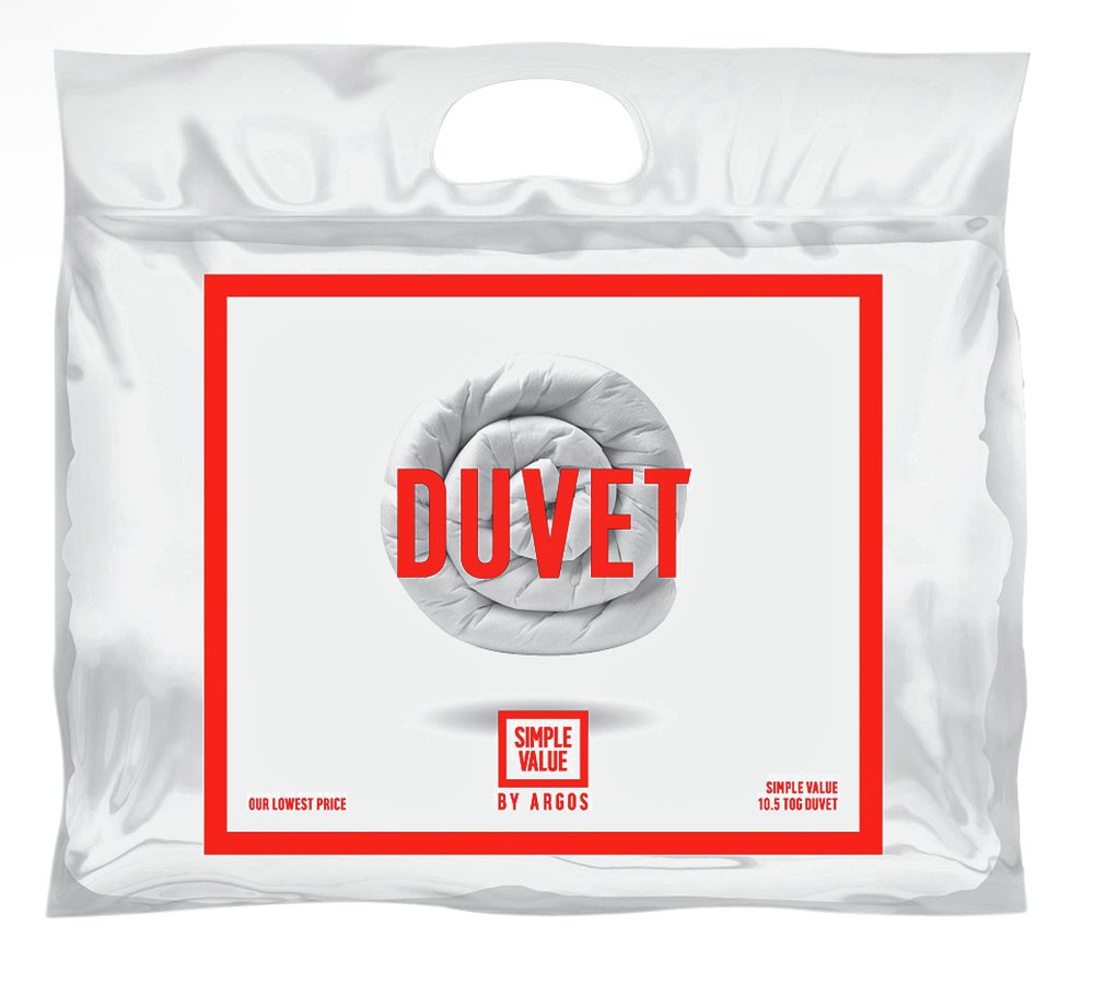 Argos Home 10.5 Tog Single Duvet - British product
