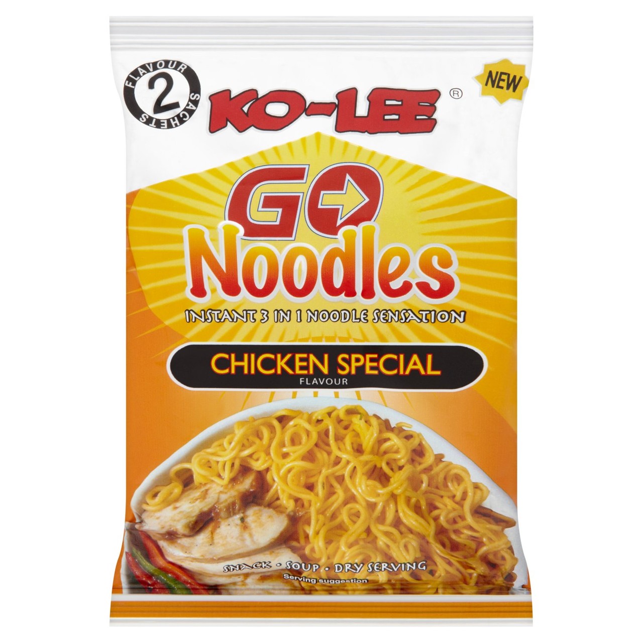 Ko-Lee instant noodles chicken special flavour 85g, UK version