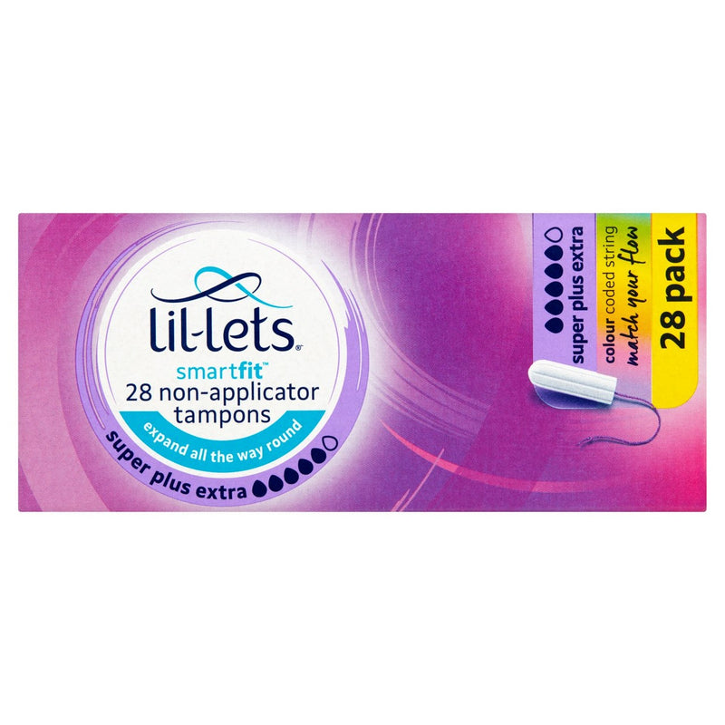 Lil-Lets non-applicator tampons super plus extra, UK version