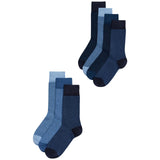 M&S Mens Cool & Fresh Socks, 7 Pack, 6-8, Denim Mix