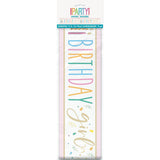Happy Birthday Girl Foil Banner 9ft