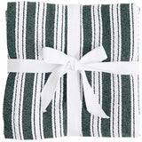 M&S Cotton Rich Basket Weave Tea Towels, Dark Green