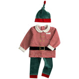 M&S Baby Christmas Elf Outfit with Hat, 18-24 M, Green