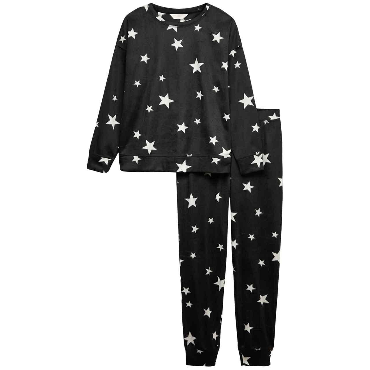 M&S Crew Polished Fleece Flatpack, Medium, Black Mix
