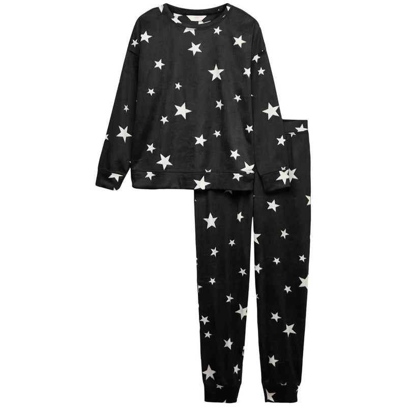 M&S Crew Polished Fleece Flatpack, Medium, Black Mix