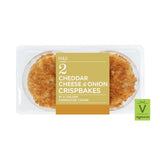 M&S 2 Cheddar Cheese & Onion Crispbakes